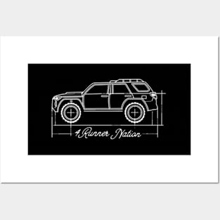 4Runner Nation 5Th Gen 4R Blue Posters and Art